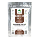 Discovery Naturals Brown Henna Color Kit packaging highlights vegan, chemical-free color option