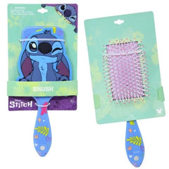 Disney Stitch hair brush hero view with playful Stitch design and gentle detangling for kids.