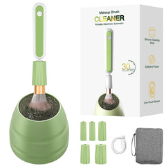 Ditefun electric makeup brush cleaner machine front view shows portable storage for travel convenience.