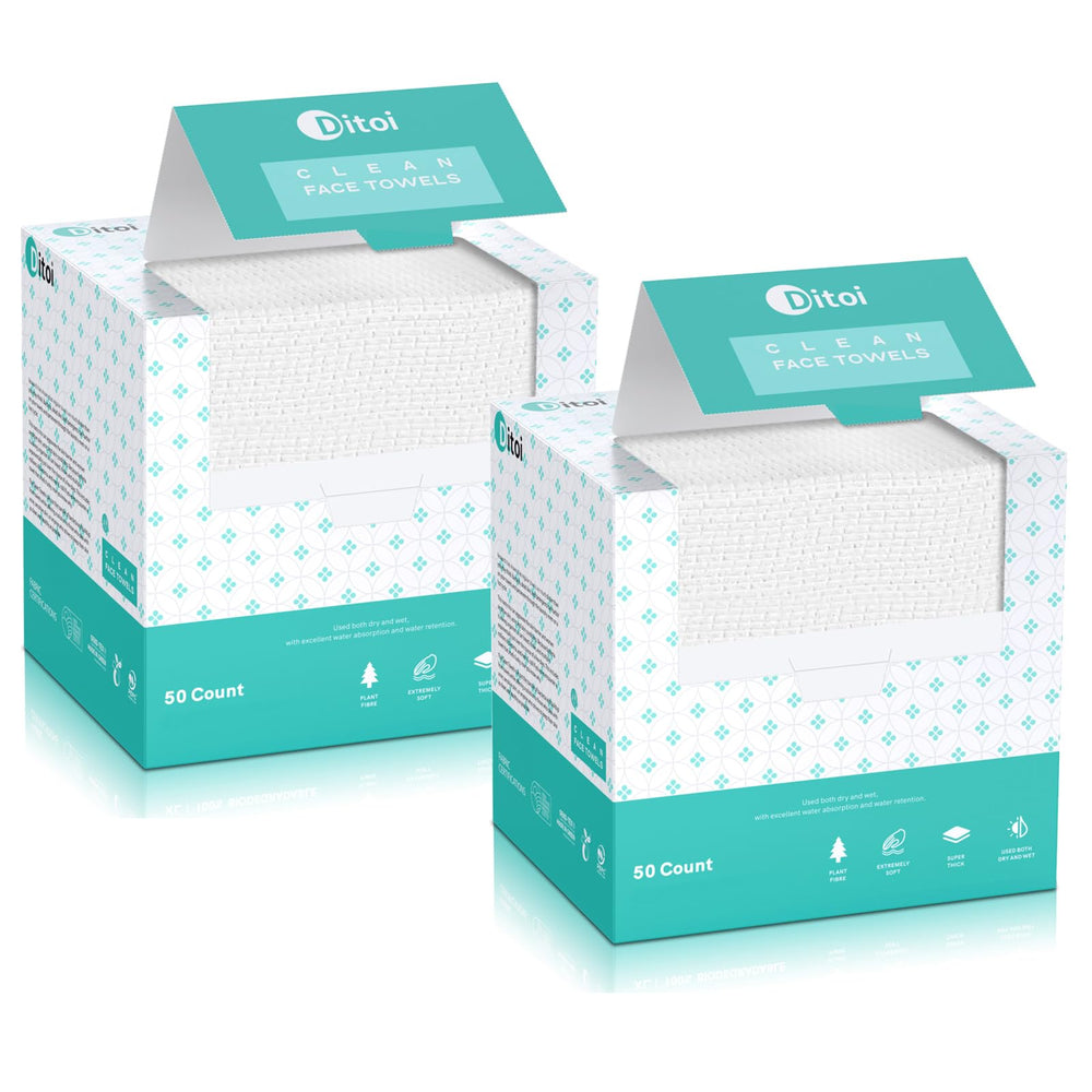 Ditoi ultra-soft 10x12 towel close-up showing plush, skin-friendly texture for daily cleansing.