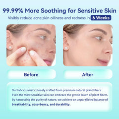 Ditoi two-sided towel surface closeup showing smooth cleansing and textured exfoliation
