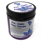 Diva Stuff Pre-Swim Aqua Therapy bottle emphasizes pre-swim protection for dry skin before swimming.