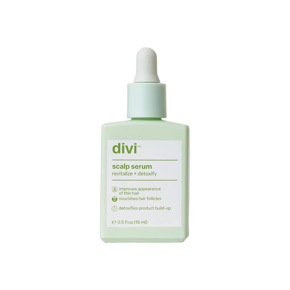 Divi Scalp Serum 15ml bottle for precise, even scalp coverage