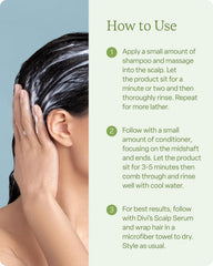 Divi Volumizing Conditioner texture shot highlights silkiness and easy styling.
