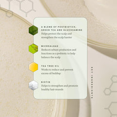 Divi Volumizing Shampoo scalp-balance imagery demonstrating healthy hair environment