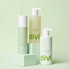 Divi Wash Day Essentials packaging laid out as a starter set.
