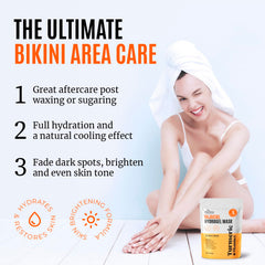Divine Derriere hydrogel mask application spread shows glow-ready hydration for skin
