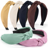 DiyJibb headbands six-pack color variety with knotted design for versatile daily styling.