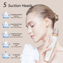 DIYthinker Blackhead Remover Vacuum three suction levels demonstrated for customized cleaning.