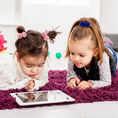 Dizila pompom hair ties closeup soft pom-pom detailing for gentle baby hair