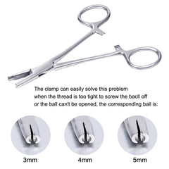 DJCIW piercing-ball removal tool 4mm close-up shows precision screw action.