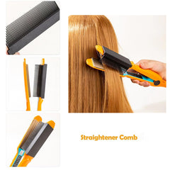 Dladhict hair straightener accessory on-hand usage demonstrates versatile easy attachment during styling.
