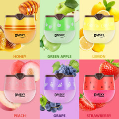 DMSKY Bee Lip Balm honey pot 6 flavors offers flavorful hydration on the go.