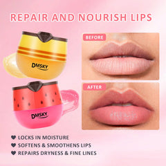 DMSKY Bee Lip Balm Honey Pot Strawberry flavor for a sweet, comforting lip treat.