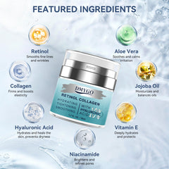 DMYGO cream texture highlights lightweight non-greasy feel ideal for daily use.