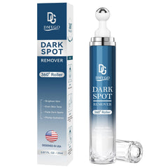DMYGO dark spot remover bottle close-up for even skin tone support.