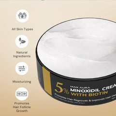 DNKTNK MAX AURA cream texture close-up highlights fast-absorbing, non-greasy formula.