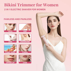 DNXCDM razor underarms trim close-up for quick touch-ups