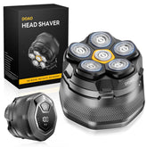 DOAO A6-Plus front view highlights ergonomic grip for precise bald head shaving