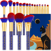Docolor ancient-egyptian-series-brush-set front view enables precise makeup application.