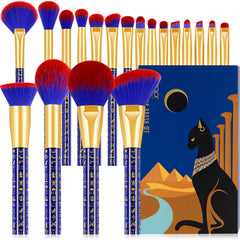 Docolor ancient-egyptian-series-brush-set front view enables precise makeup application.