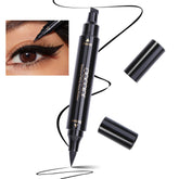 docolor eyeliner stamp double-ended pen close-up shows stamp and fine tip for precision.