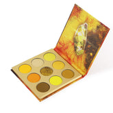 docolor eyeshadow palette 9colors yellow gemstone collection delivers vibrant pigment for bold eye looks.