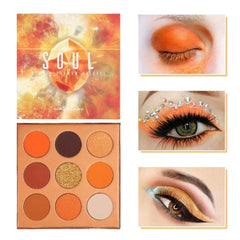 Docolor Orange Gemstone Palette closed, compact for on-the-go styling and everyday color options.