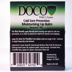 DOCO DocoShield texture closeup showing creamy balm glide for quick moisture.