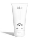 Doctor Rogers Face Wash tube packaging shows a gentle daily cleanser for sensitive skin.