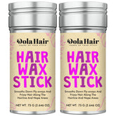 Dolahair hair wax stick 2-pack packaging highlights easy flyaway control.