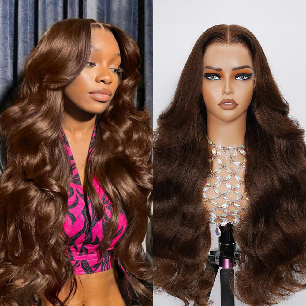 Dolly Pretty 13x6 HD Swiss Lace wig closeup shows natural hairline for seamless blends.