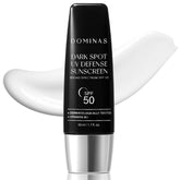 DOMINAS Tone-up Sunscreen bottle pump for lightweight sun protection.