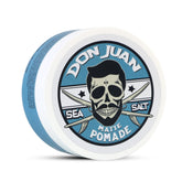 Don Juan Sea Salt Matte Pomade jar front for natural texture and flexible styling