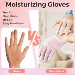 Donfri nightcare gloves with lotion lock in moisture while you sleep