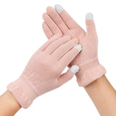 Donfri cotton moisturizing gloves overnight pink on hand provide hydrating care