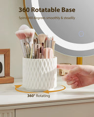 DooGooCoo 5-compartment organizer neatly separates brushes, cottons, liners, and small tools
