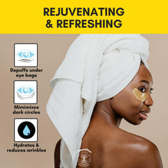 Doppeltree under-eye patches hydrogel skin application demonstrates instant hydration