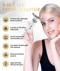 Dopsikn 9-in-1 color modes display shows varied skincare functions.