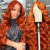 Dorbess Ginger Orange 30-inch wig with body wave for elegant everyday volume.