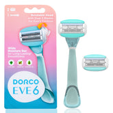 Dorco Eve6 razor handle—ergonomic grip for precise, comfortable shaving