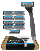 Dorco Pace 4 Pro head closeup shows four blades for a close, smooth shave.