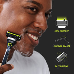 Dorco Pace 5 Pro open blade design enables easy rinsing