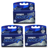 Dorco Pace 7 seven-blade head close-up for precise shaving and smoother skin