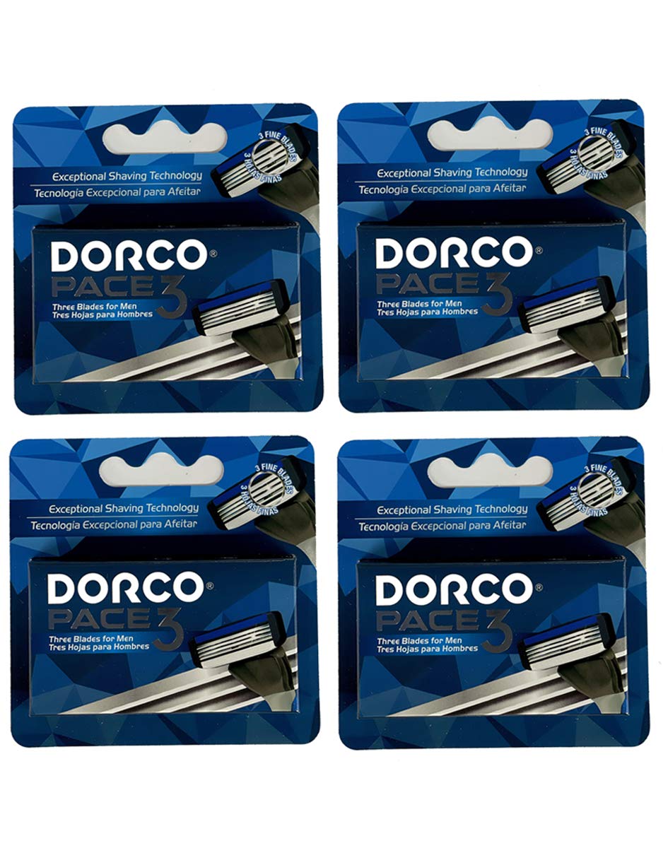 Dorco Pace 3 pack cover shows value-packed supply for daily shaving routines
