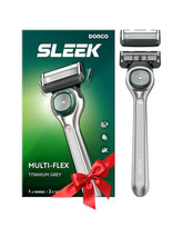 DORCO SLEEK 6 Blade Razor handle with a premium matte finish for stable grip