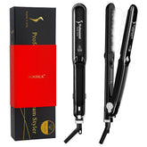 DORISILK 2.0 upgraded steam-straightener ceramic-tourmaline-plate for silky, smooth straight hair