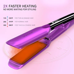 Dorisilk plasma technology hair shine enhancement on final look
