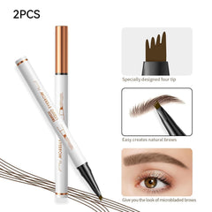 Dorlafamomo 3D waterproof brow pencil swatch during activity