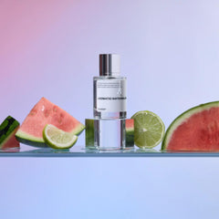 Dossier Aromatic Watermelon bottle cap closeup highlights minimalist premium design.